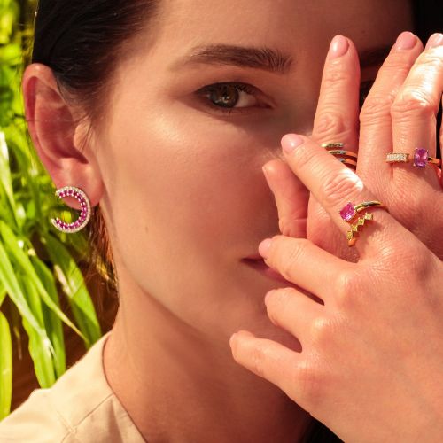 Pink Sapphire & Diamond Ring Dreamer
