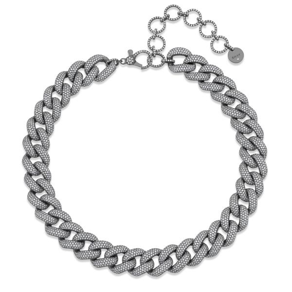 DIAMOND PAVE JUMBO LINK NECKLACE