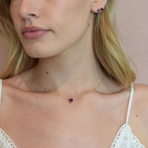 LIMITED EDITION AMETHYST HEART NECKLACE