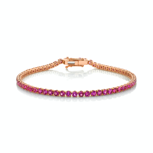 PINK SAPPHIRE TENNIS BRACELET