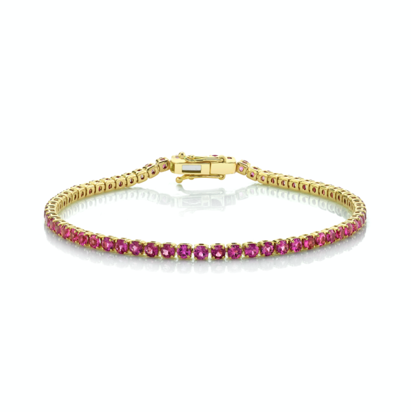 PINK SAPPHIRE TENNIS BRACELET