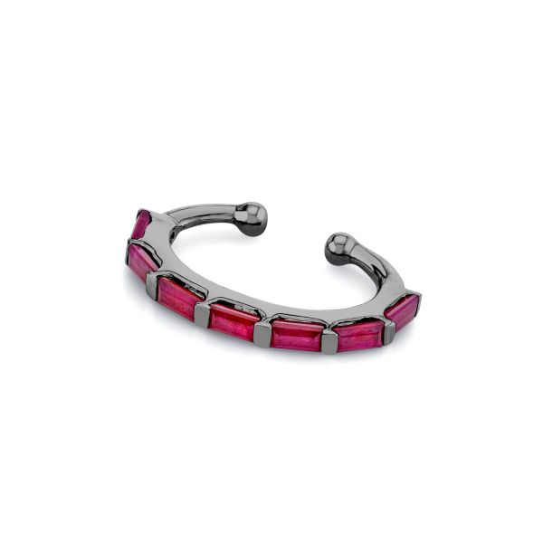 RUBY BAGUETTE EAR CUFF