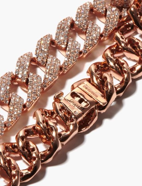 DIAMOND PAVE GEO LINK BRACELET