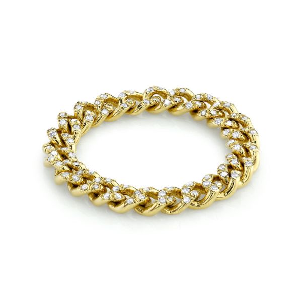 MINI ME DIAMOND PAVE BABY LINK RING