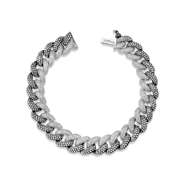 DIAMOND PAVE TWO-TONE ESSENTIAL LINK BRACELET