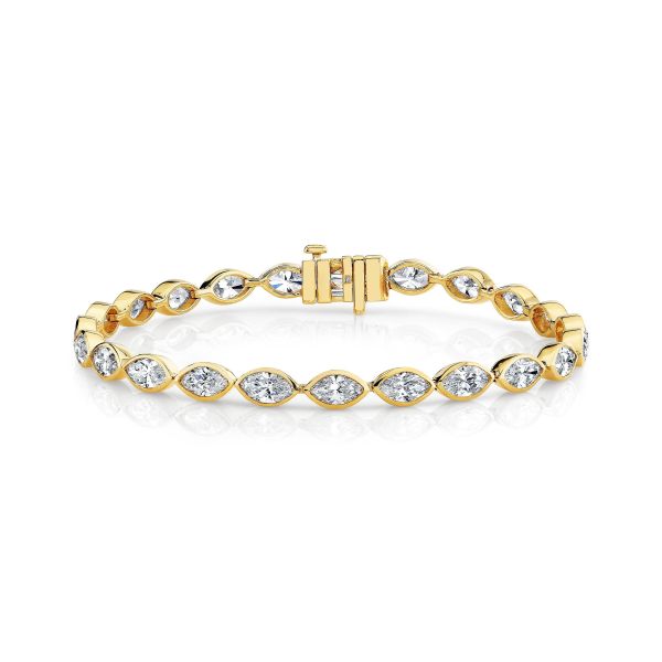 DIAMOND MARQUISE EAST WEST TENNIS BRACELET