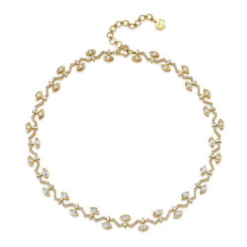 DIAMOND MARQUISE VINE NECKLACE