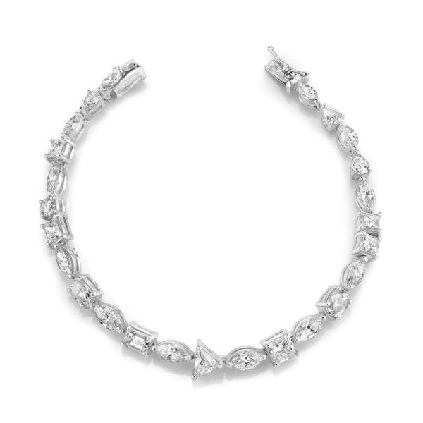 MIXED DIAMOND TENNIS BRACELET