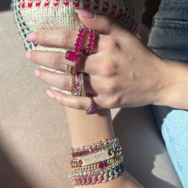 FLOATING RUBY & DIAMOND RING