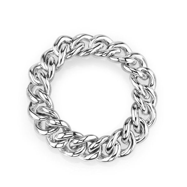 SOLID GOLD MINI LINK RING