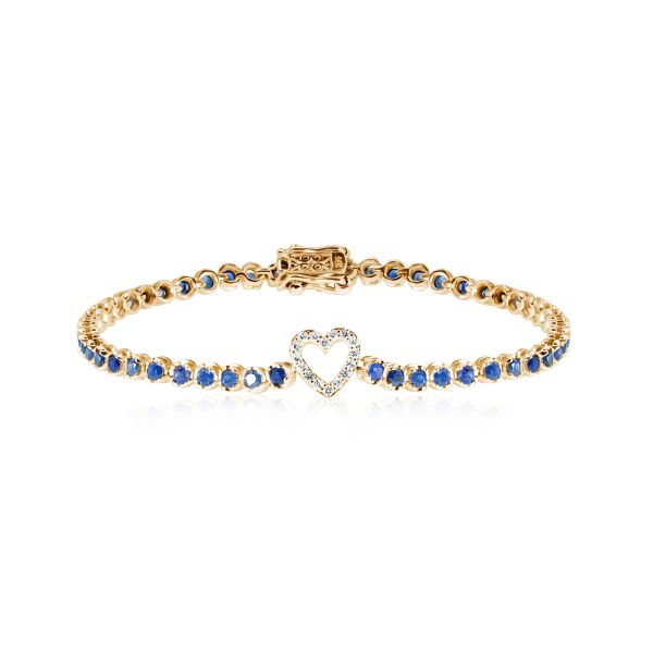 Sapphire & Diamond Bracelet Sunrise