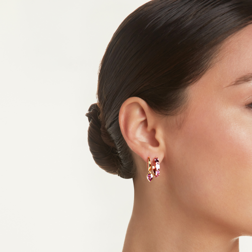 PINK SAPPHIRE PEAR DROP HUGGIES