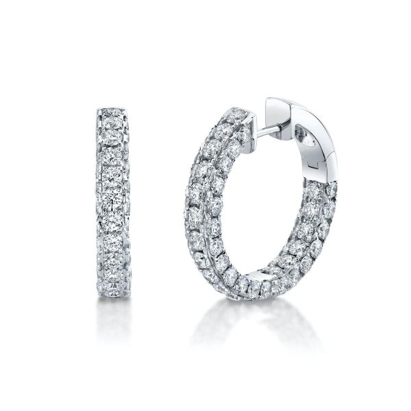 DIAMOND 3 SIDED HOOPS