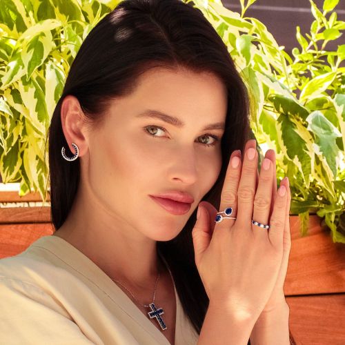 Sapphire & Diamond Ring Arrows of Neptune