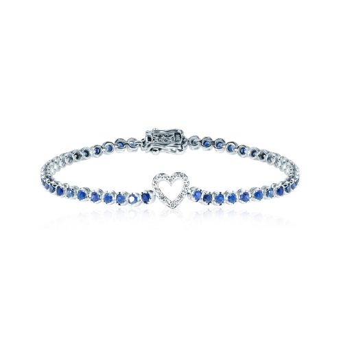 Sapphire & Diamond Bracelet Sunrise