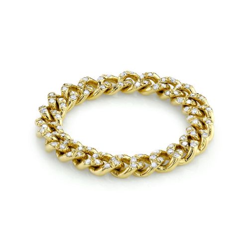DIAMOND PAVE BABY LINK RING