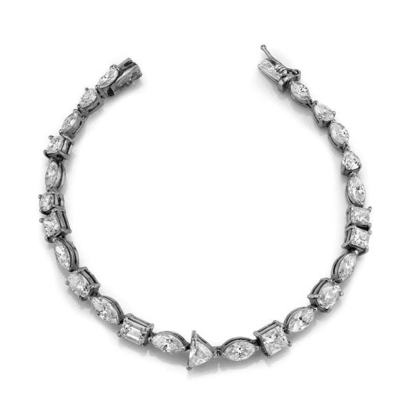 MIXED DIAMOND TENNIS BRACELET