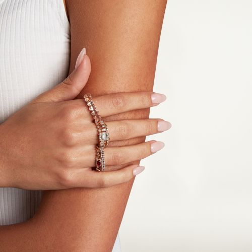 DIAMOND 2 THREAD STACK RING