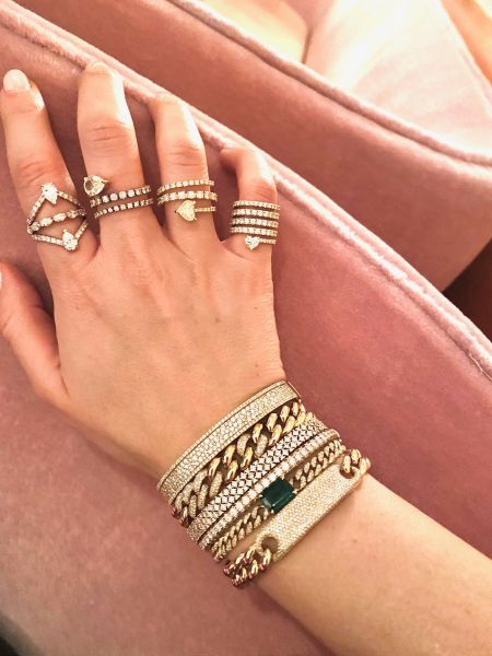 YELLOW DIAMOND HEART SPIRAL RING