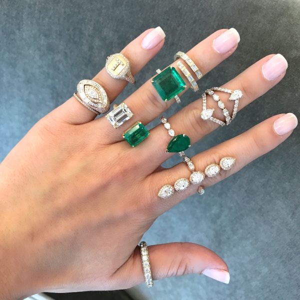 EVIL EYE PAVE MARQUISE RING