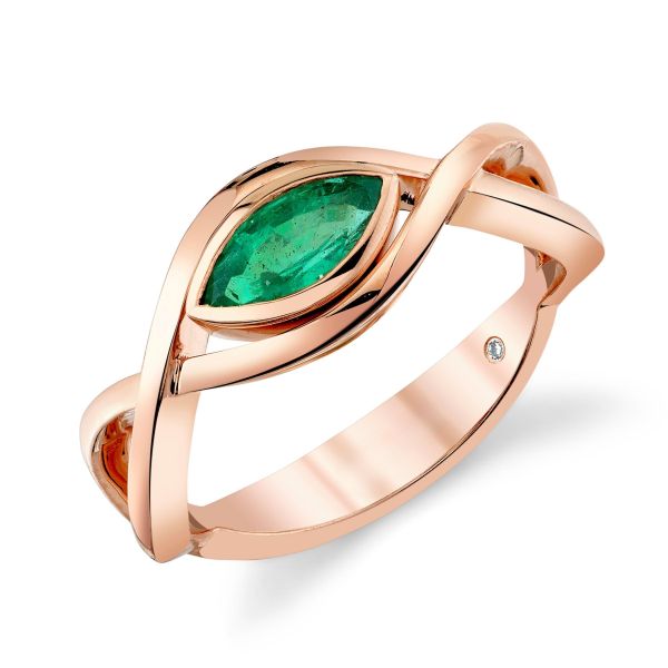 EMERALD MARQUISE VINE RING