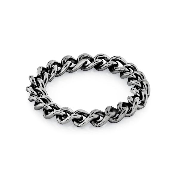 SOLID GOLD BABY LINK RING