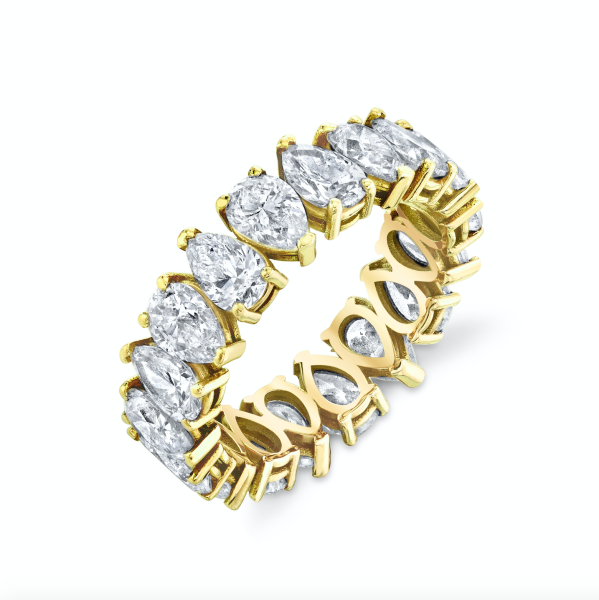 DIAMOND PEAR ETERNITY RING