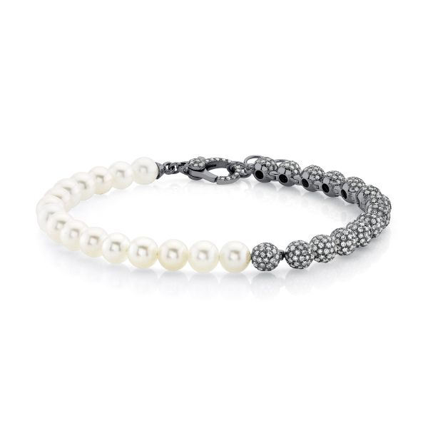 PEARL & DIAMOND SPLIT BRACELET