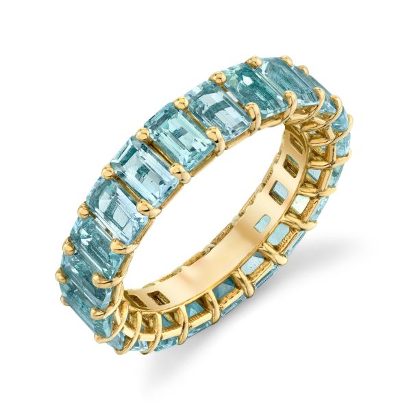 AQUAMARINE ETERNITY BAND